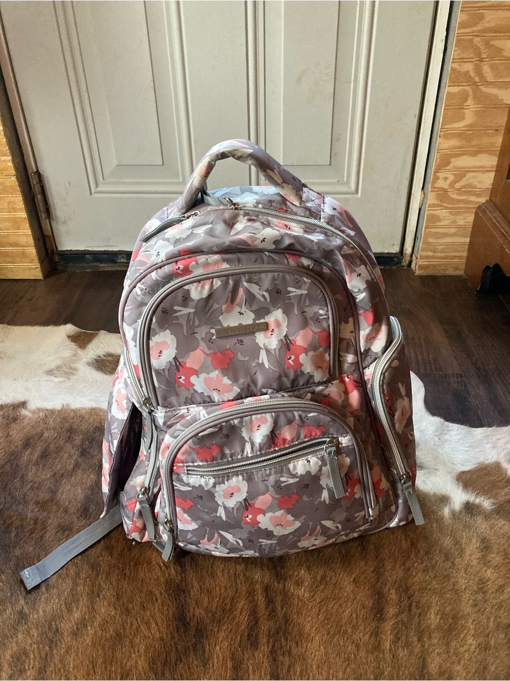 Floral Print Diaper Bag Girl